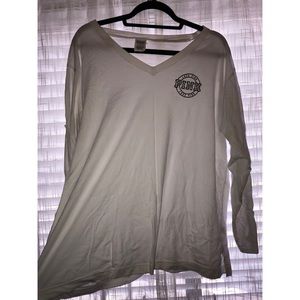 White Victoria secret pink long sleeve knit.